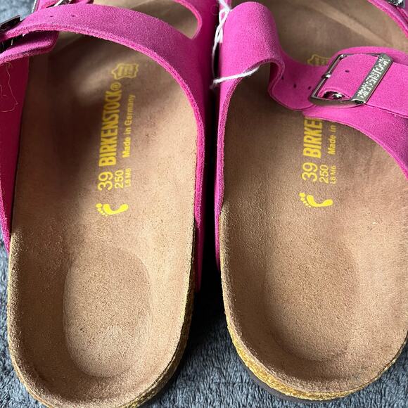 Birkenstock Sandals Arizona Suede Hot Pink NWT (no box) size 39 womens 8 - Picture 5 of 6